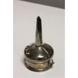 Georgian Sheffield Plate Wine funnel with Sieve insert, approx 14cm long in total