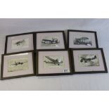 A Collection Of Framed & Glazed Air Force Photographs To Include The Bristol Blenheim Bomber, The
