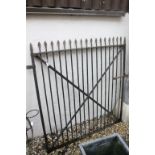 Large Vintage Iron Gate, 121cms wide x 134cms high