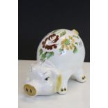 Large Vintage Ceramic Pig Moneybox, 24cms high