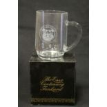 Twelve Boxed Esso Centenary Glass Tankards