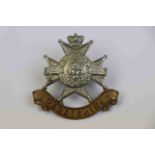 A Victorian Sherwood Foreseters Derbyshire Regiment Cap Badge.