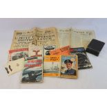 A Collection Of Military Ephemera To Include : The Daily Telegraph Dated Sept 4th 1939 With Headline