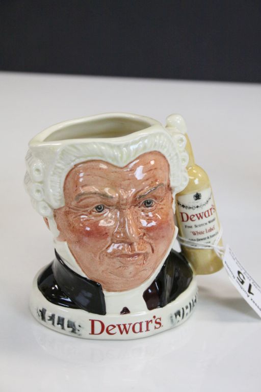 Three Royal Doulton Character & Whiskey Jugs to include; Jim Beam "Mr Pickwick / Sam Weller, Dewar's - Image 3 of 7