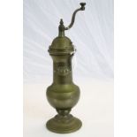 Italian Brass Pepper Grinder marked ' Pepe ', 33cms high