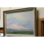 O.N.Grandmaison oil painting Alberta Sunset