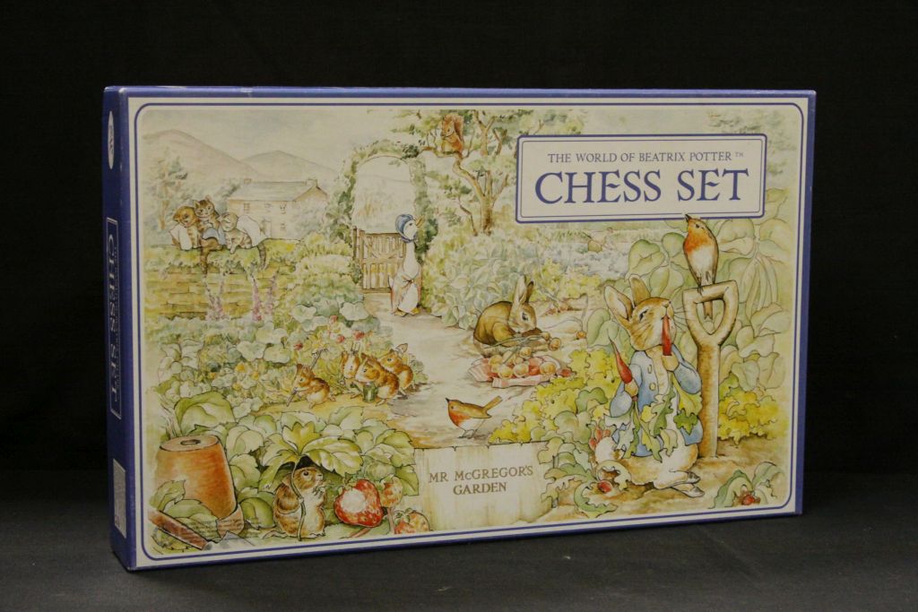 Boxed ' The World of Beatrix Potter Chess Set ' made by SAC Traditional Games Company Ltd