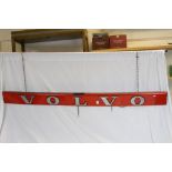 Large vintage Enamelled metal "Volvo" Lorry Sign with hanging chain, measures approx 185 x 15 x 1.