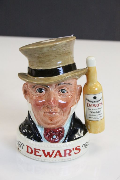 Three Royal Doulton Character & Whiskey Jugs to include; Jim Beam "Mr Pickwick / Sam Weller, Dewar's - Image 4 of 7