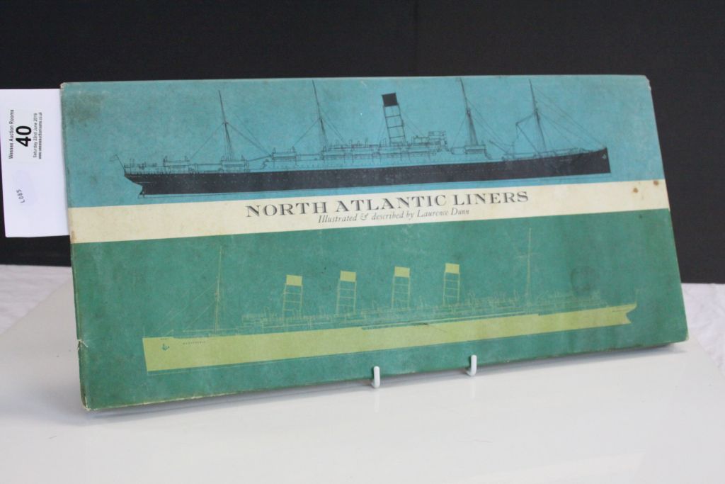 1961 printed Hardback Book with dust jacket, "North Atlantic Liners 1899 - 1913 by Laurence Dunn,