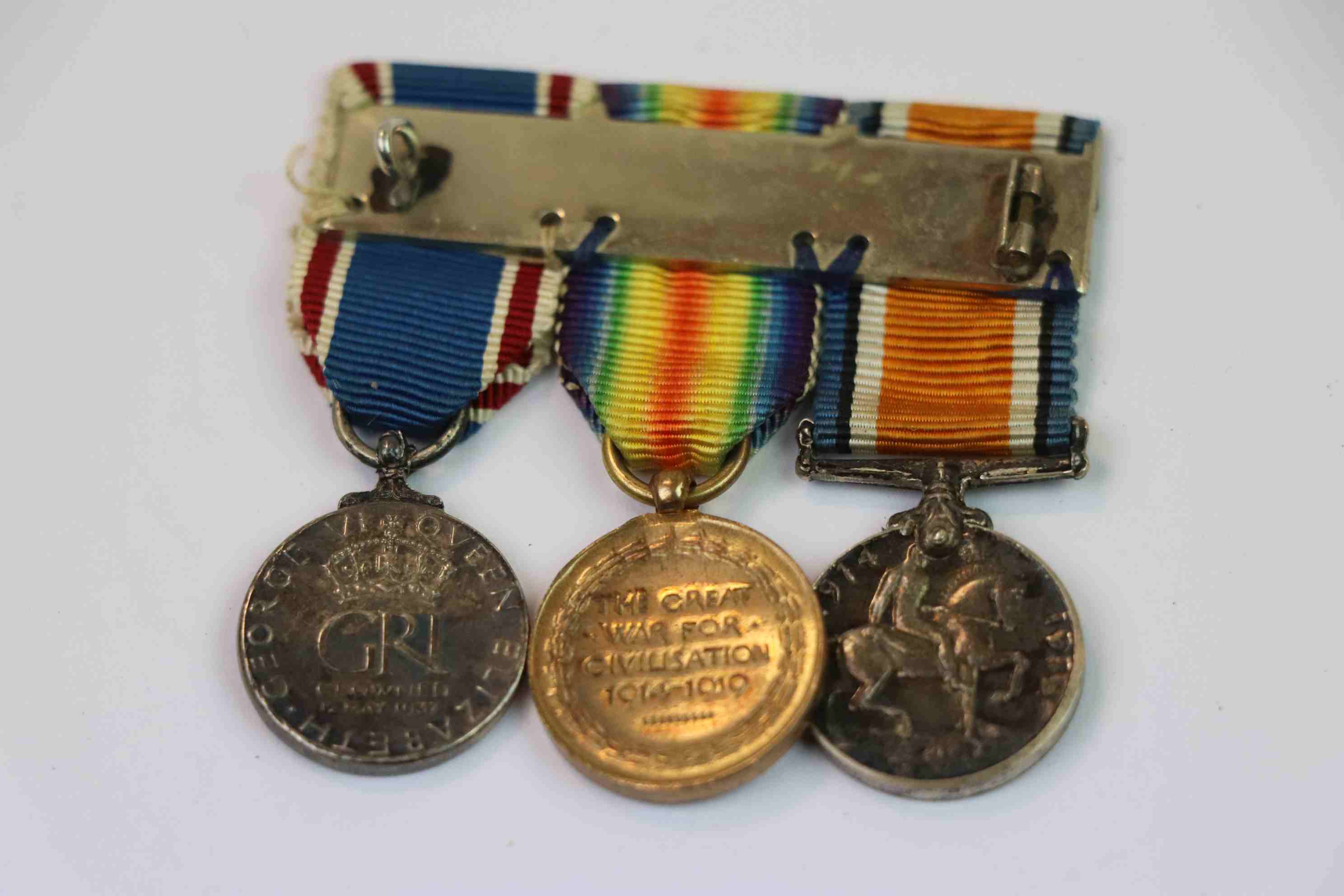 A World War One / WW1 British Miniature Medal Trio To Include The Victory Medal, The British War - Image 5 of 5