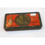 A Queen Victoria South Africa Boer War Chocolate Christmas Tin From 1900 With Original Contents.