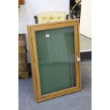 Large Wooden ' Nobo ' Display Cabinet with Single Hinged Glazed Door, 91cms x 60cms with a Wooden