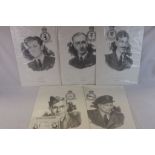 Five Limited Edition WWII RAF Prints Of Individuals Awarded The Victoria Cross All Signed To Include