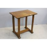 Vintage oak arts and craft table