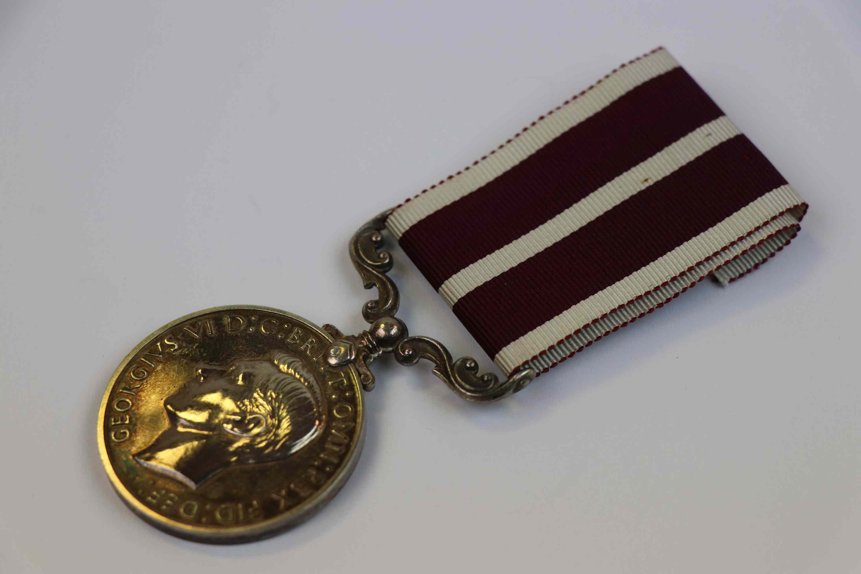 A Full Size King George VI British Army Meritorious Service Medal Issued To 4523853 SJT. J.W. ORAM - Image 5 of 11