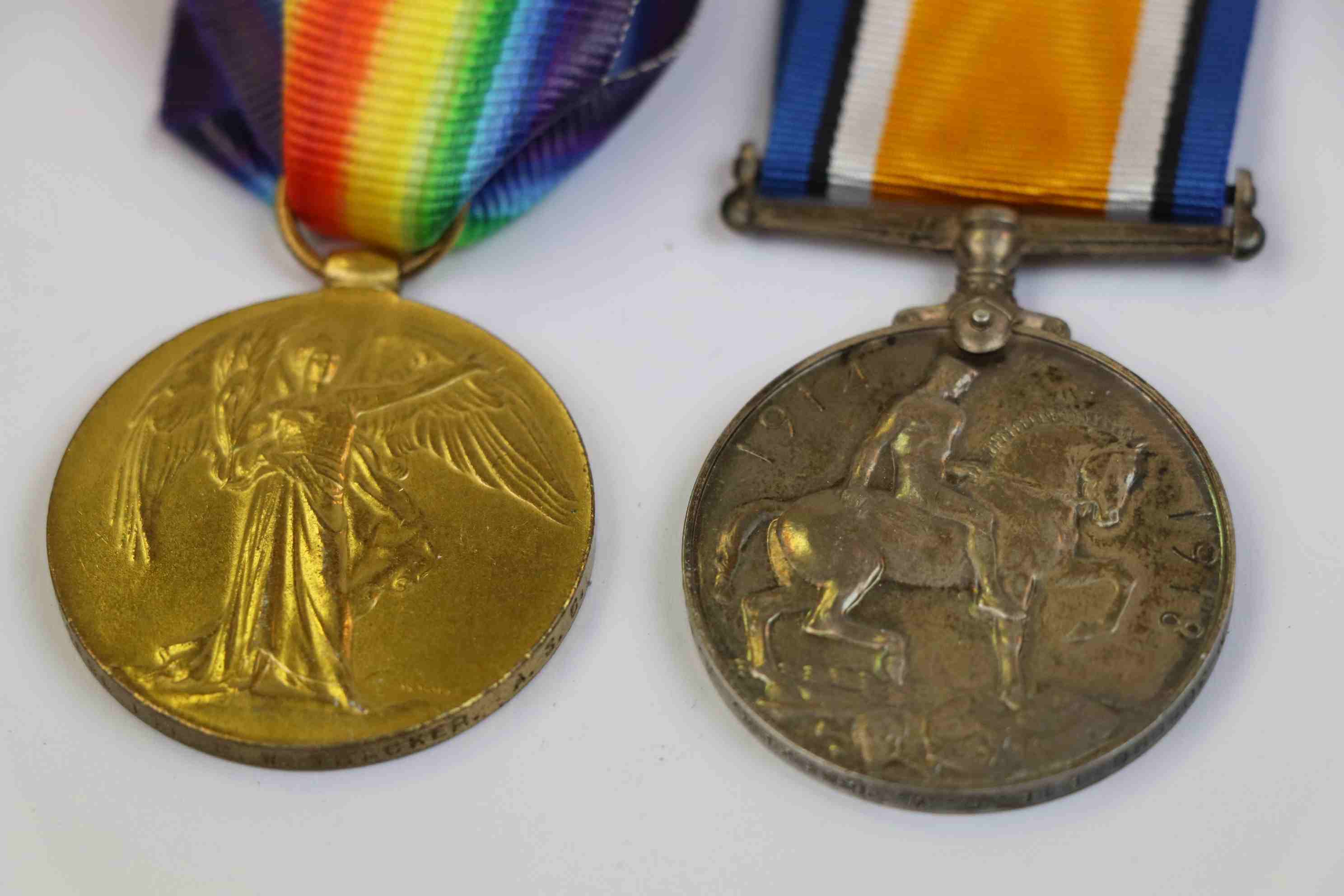 A Full Size World War One / WW1 Medal Pair To Include The Victory Medal And The British War Medal - Image 4 of 8