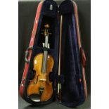 The Stentor Student II Violin and Bow in a Stentor Case