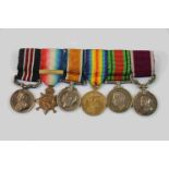 A World War One / WW1 British Miniature Medal Group To Include The Military Medal Awarded To SJT.