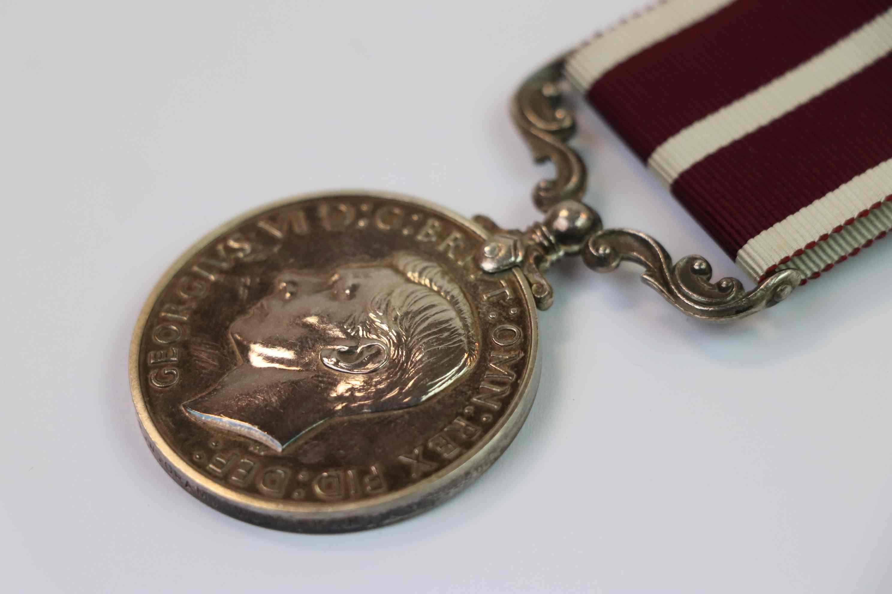 A Full Size King George VI British Army Meritorious Service Medal Issued To 4523853 SJT. J.W. ORAM - Image 3 of 11