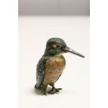Cold Painted model of a Kingfisher, approx 5.5cm tall