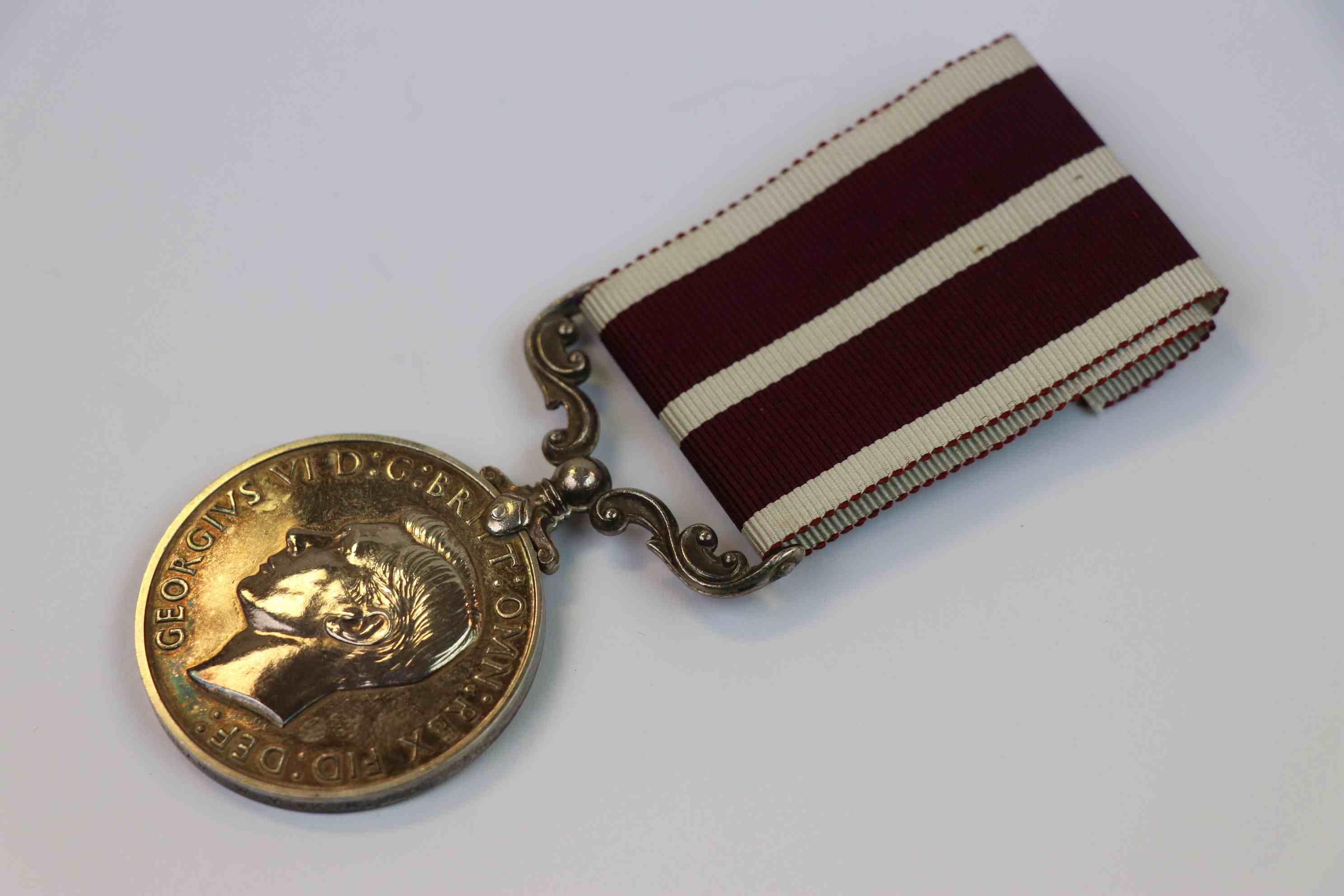 A Full Size King George VI British Army Meritorious Service Medal Issued To 4523853 SJT. J.W. ORAM