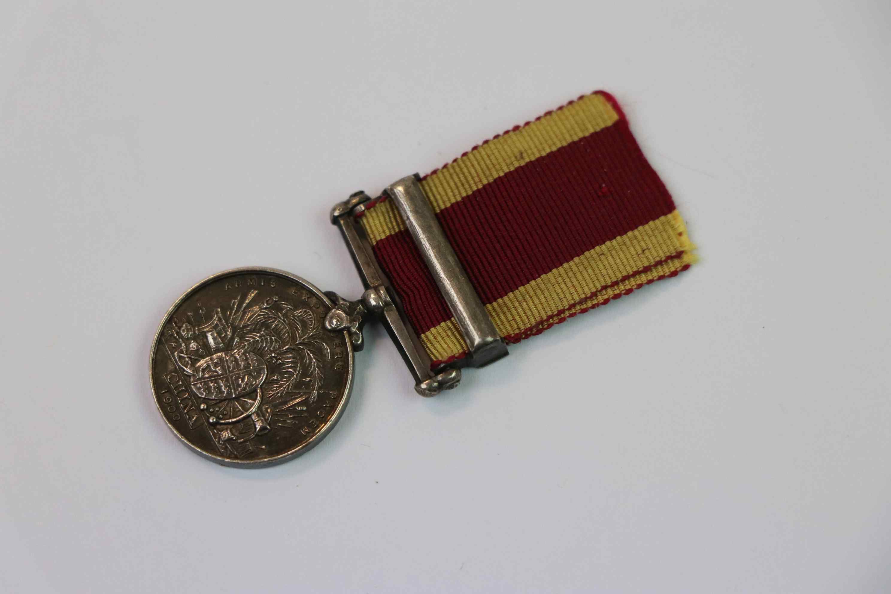 A Victorian British China War Of 1900 Miniature Medal With Relief Of Pekin Bar. - Image 5 of 5