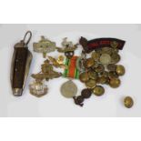 A Collection Of Militaria To Include A Military Jack Knife, A World War Two Full Size War Medal