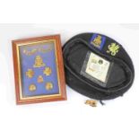 A Collection Of Wiltshire Regiment Items To Include A Cap Complete With Original Cap Badge A Cloth