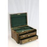 Vintage oak Garrard and Sons of Regent Street cutlery box