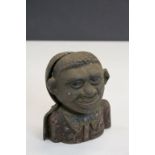 Antique Cast Iron Black Man Money Box (a/f)