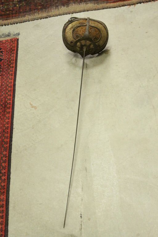 Mid 19th Century "Korbschlager" Fencing Foil, retaining most of the original covering and Shagreen