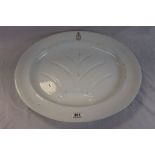A Large Victorian Royal Navy Meat Plate Made By Copeland With Back Stamp. Measures Approx 21" Wide.