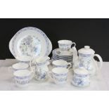 Royal Doulton Tea service in "Coniston" pattern to include Teapot & Cream jug etc