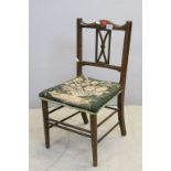 Edwardian Child's Chair with Needlework Seat