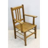 Vintage oak arts and craft office chair