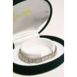 Boxed Stone set Hallmarked Silver Bracelet in a "Chapelle" box