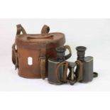 A Pair Of Late 19th Century Military Field Binoculars By Carl Zeiss Jena With Serial No.7403,