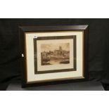 William Walter Burgess RE (1856 - 1908) Etching of Worcester, signed in pencil to margin, 27cms x