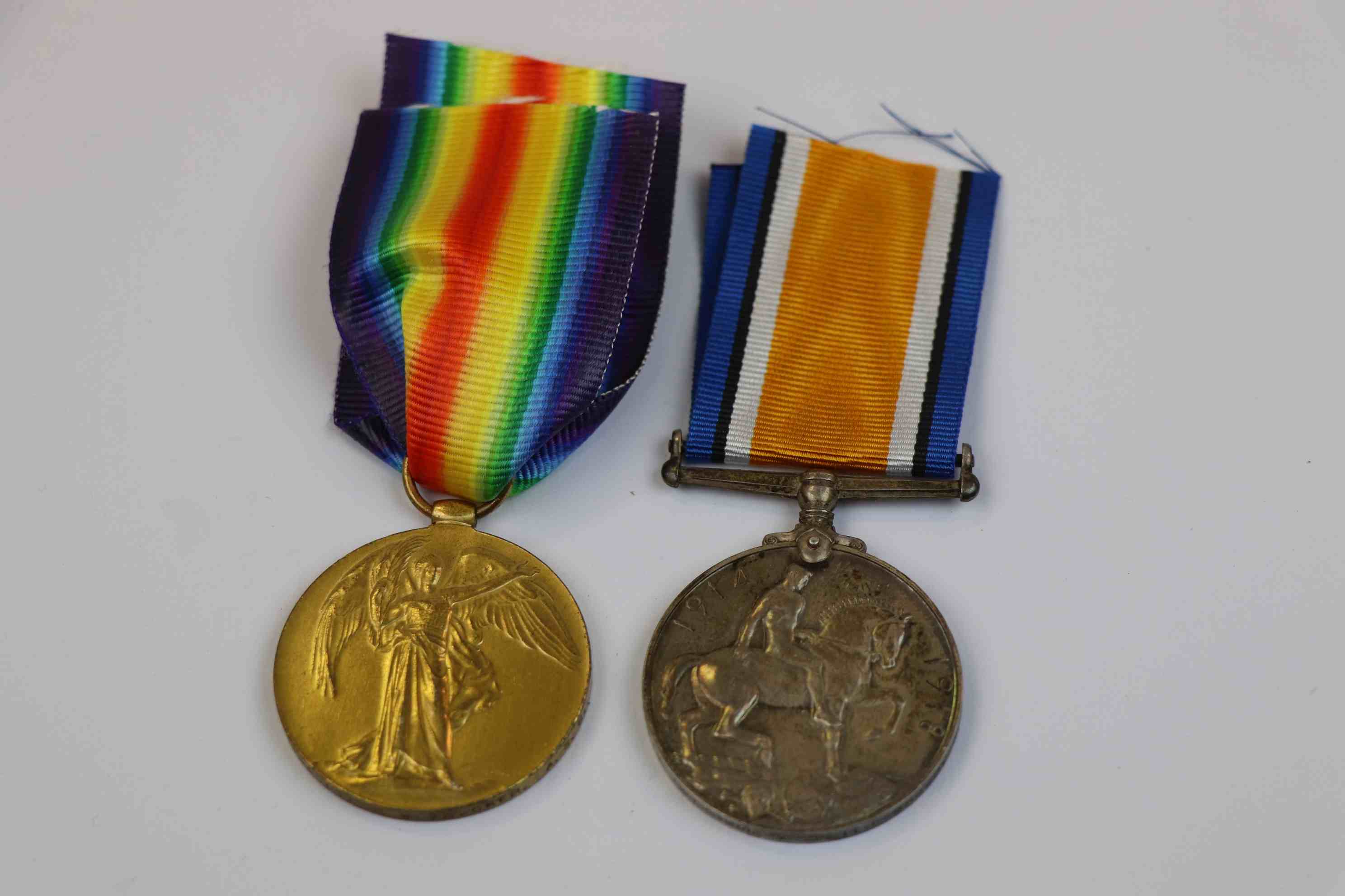 A Full Size World War One / WW1 Medal Pair To Include The Victory Medal And The British War Medal
