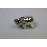 Sterling silver figure of an elephant