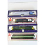 Four boxed Lima OO gauge locomotives to include L204783 Diesel Class British Steel, Freightliner
