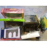 Collection of boxed trackside accessories to include Bachmann Scene Scapes, Hornby Scenics, Busch,