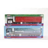 Two boxed 1:50 Corgi Hauliers of Renown ltd edn diecast models to include CC14002 Eddie Stobart