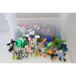 Collection of Kenner The Real Ghostbusters figures and accessories to include Stay Puft, the