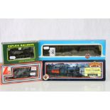 Four boxed OO gauge locomotives to include Bachmann 31852 J39 64967 BR Late Crest, Airfix 54209