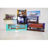 Eight boxed Corgi diecast models to include Road Transport Heritage CC13309, Mornflake Oats 59573, 9