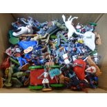 Collection of circa 1970s plastic figures to include Timpo, Britains, Crescent etc, featuring