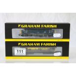 Two boxed Graham Farish N gauge locomotives to include 371450A Class 37/0 Diesel 37041 BR Blue and