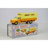 Boxed Dinky Supertoys 930 Bedford Pallet Jekta Van with windows showing Dinky Toys decals, with